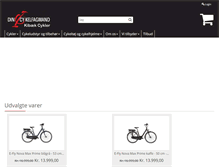 Tablet Screenshot of kibaek-cykler.dk